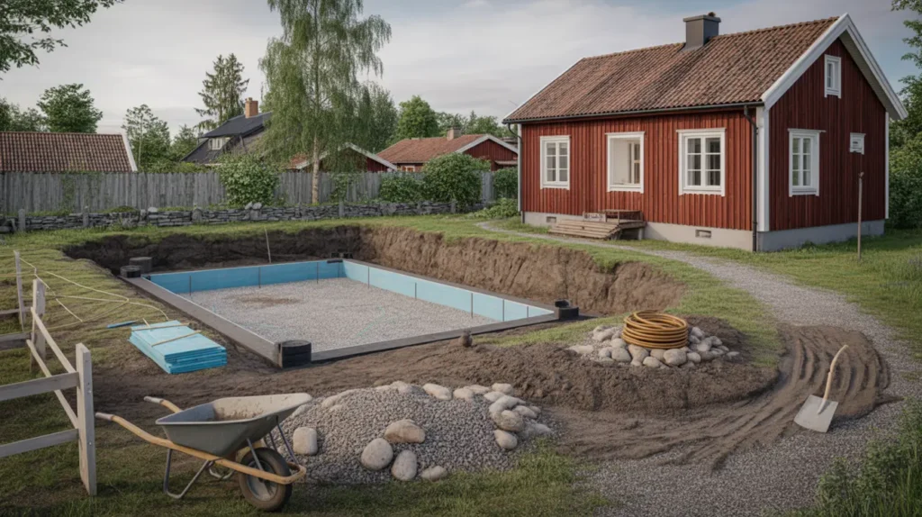 pool p plats till augusti b rja schakta i juni och undvik k erna
