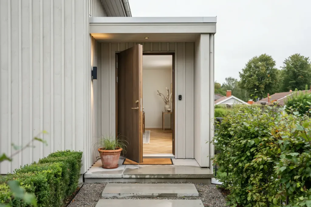 tillbyggnad av entr och hallrenovering i andersl v