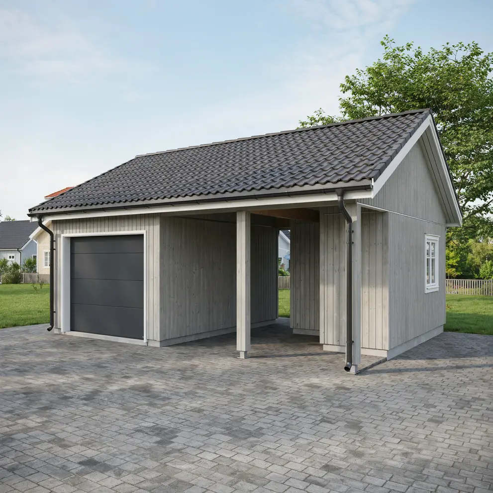 bygga carport garage trelleborg skane