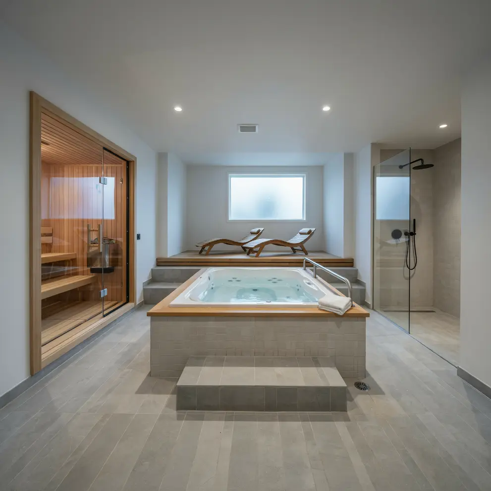 bygga relaxavdelning spa anlaggning trelleborg